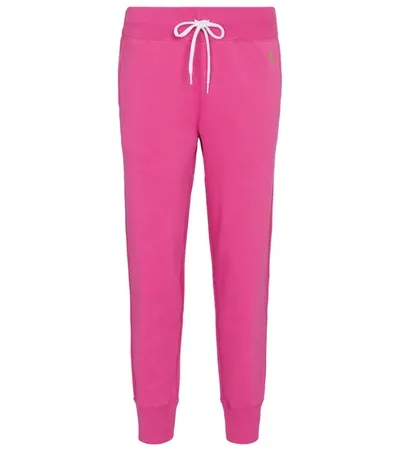 Polo Ralph Lauren Polo Pony Embroidered Track Pants In Pink