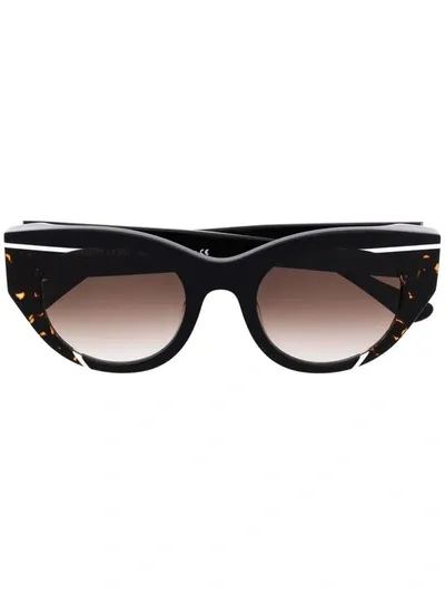 Thierry Lasry Murdery Tortoiseshell-trim Sunglasses In 101 Brown