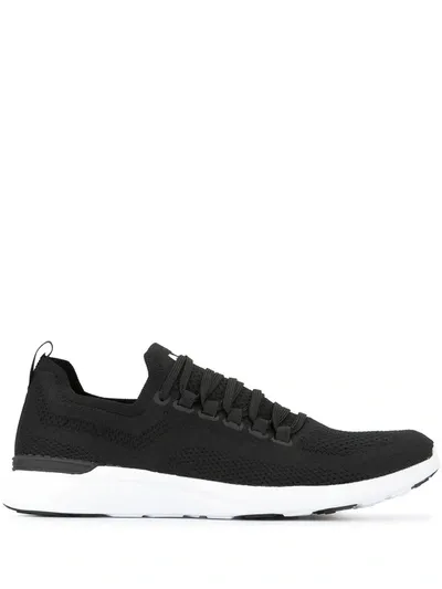 Apl Athletic Propulsion Labs Techloom Breeze Stretch-woven Running Trainers In Black