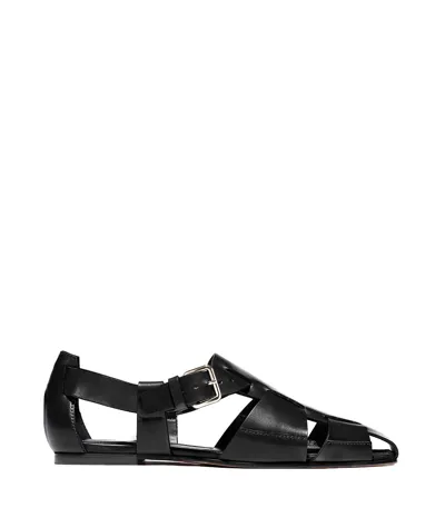 Emme Parsons Ernest Leather Sandals In Black