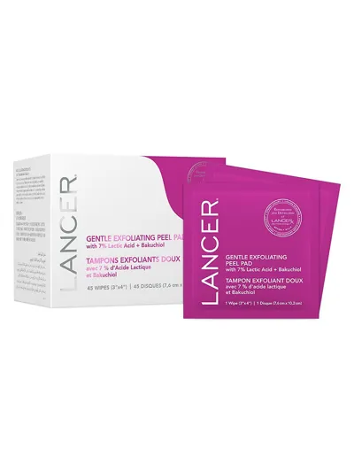 Lancer Gentle Exfoliating Peel Pads In Colorless