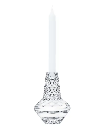 Saint Louis Crystal Folia Large Candlestick Holder In Clear