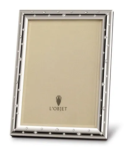 L'objet Stars Platinum Picture Frame, 5" X 7" In Silver