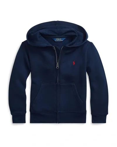 Ralph Lauren Kids' Boy's Knitted Fleece Hoodie In Refined Navy