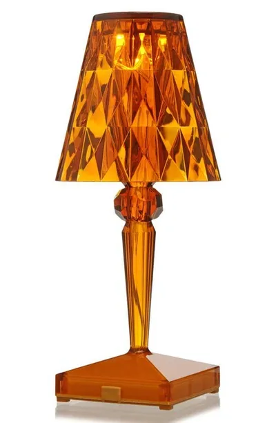 Kartell Rechargeable Battery Lamp In Amber