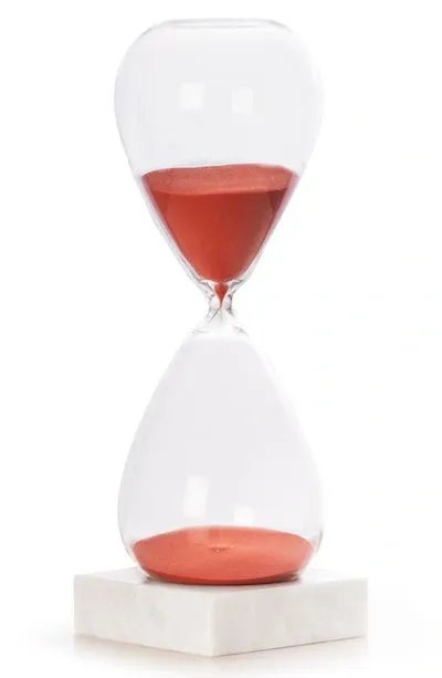 Bey-berk Hand-blown Sand Timer Hourglass (90 Minute) In Red