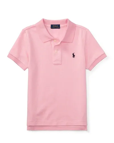 Ralph Lauren Kids' Boy's Short-sleeve Logo Embroidery Polo Shirt In Pink