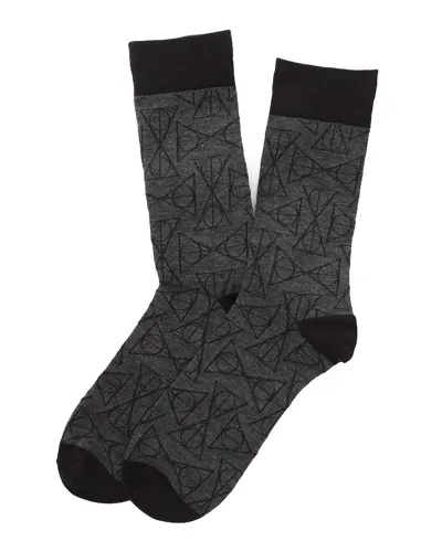 Cufflinks, Inc Men's Harry Potter Deathly Hallows Socks In Black