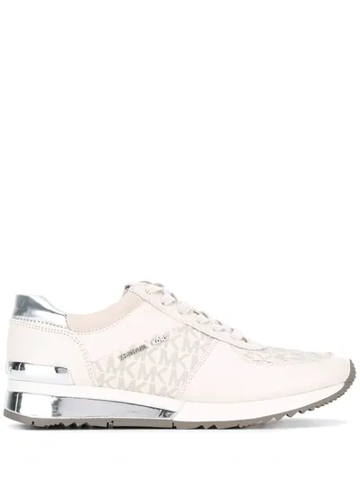 Michael Michael Kors Contrast Panel Sneakers In White