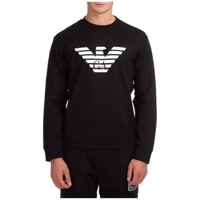 Emporio Armani Logo-print Cotton Sweatshirt In F008