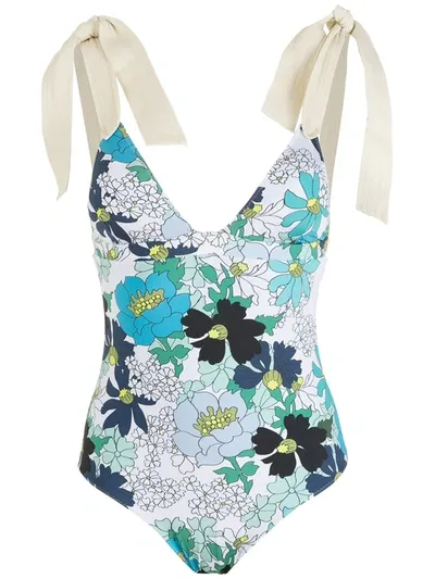 Clube Bossa Lavello Printed Swimsuit In Blue