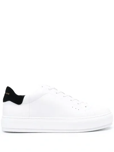 Kurt Geiger Laney Platform Leather Trainers In White