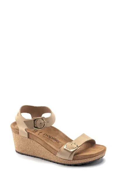 Birkenstock Papillio Soley Ring Buckle Sandal - Narrow Width In Sandcastle In Beige