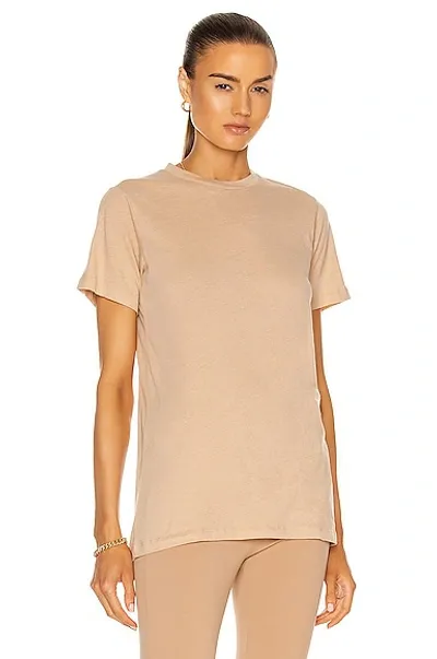 Wardrobe.nyc Cotton Jersey T-shirt In Khaki