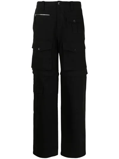 Phipps Straight-leg Convertible Trousers In Schwarz