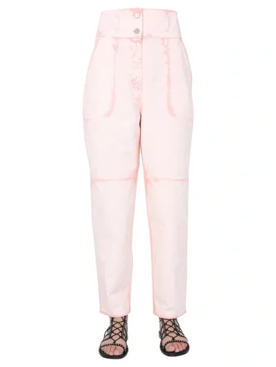 Alberta Ferretti Tie Dye Tapered Jeans In Pink