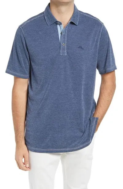 Tommy Bahama Paradiso Cove Short Sleeve Polo In Caspian Sea