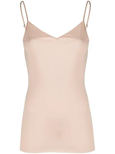 Hanro Satin Deluxe Spaghetti Camisole In Natural