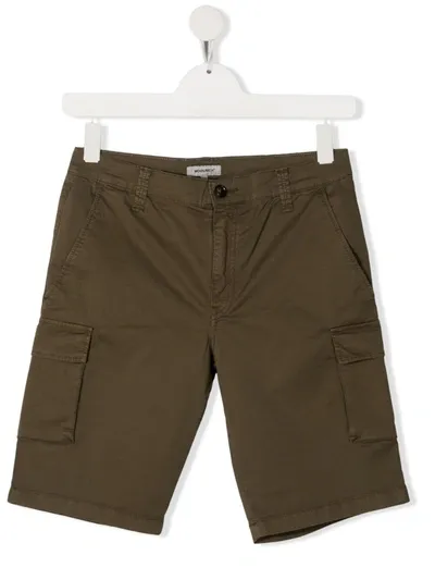 Woolrich Slim-cut Cargo Shorts In Green