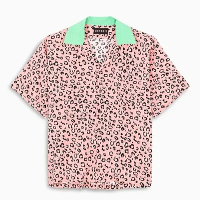 Havanii Pink Shirt With Animalier Print