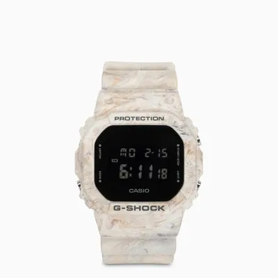 Casio G-shock Marble Effect Dw-5600 Watch In White