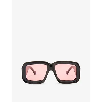 Loewe Oversized Square Monochromatic Sunglasses In Black