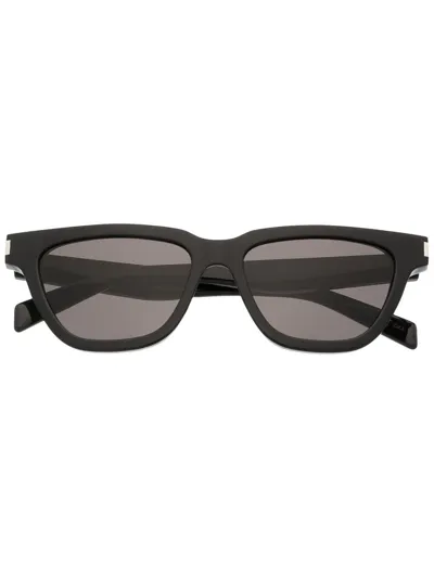 Saint Laurent Square-frame Tinted Sunglasses In Black