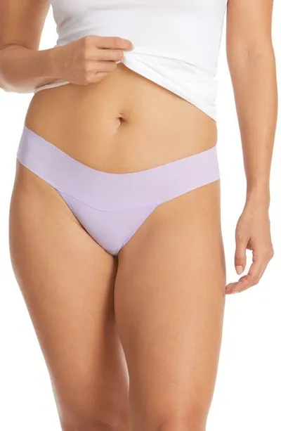 Hanky Panky Breath Natural Rise Thong In Wisteria