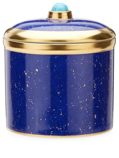 L'objet Blue And White Lapis Candle In Purple