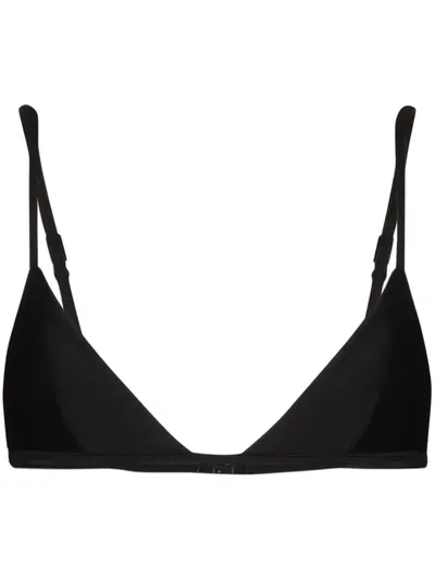 Matteau Petite Triangle-cup Bikini Top In Black