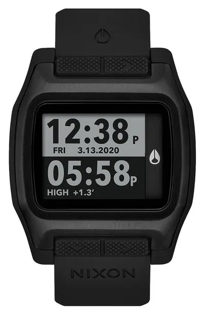 Nixon High Tide Digital Watch, 44mm In Black