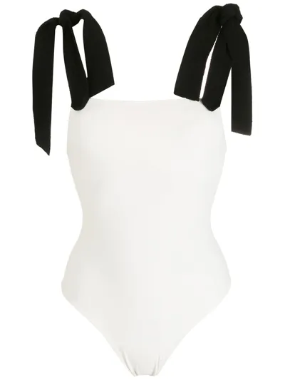 Clube Bossa Contessa Two Tone Swimsuit In White