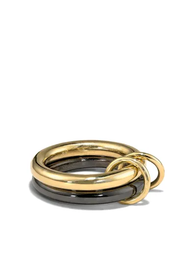 Spinelli Kilcollin 18k Yellow Gold And Black Rhodium Linked Rings