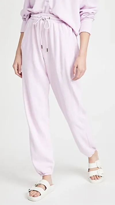 Citizens Of Humanity Laila Casual Fleece Pants In Lavender