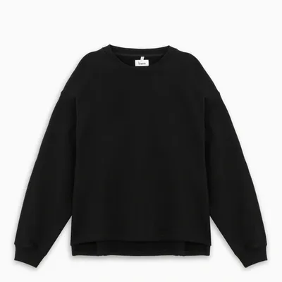 Lownn Black Cotton Sweatshirt