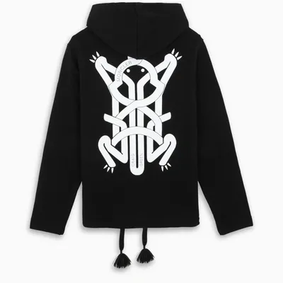 Moncler Black Frog Graphic Hoodie