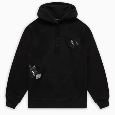 Stampd Black Wave Relic Hoodie