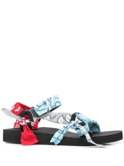 Arizona Love Trekky Bandana-trimmed Sandals In Blau