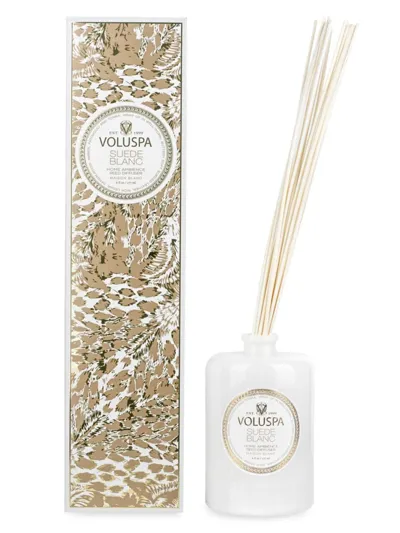 Voluspa Suede Blanc Home Ambience Reed Diffuser