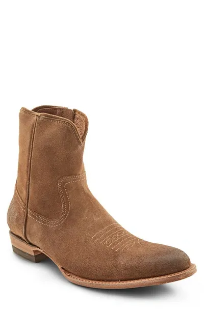 Frye Men's Austin Suede Inside Zip Boots In Dark Ash Suede