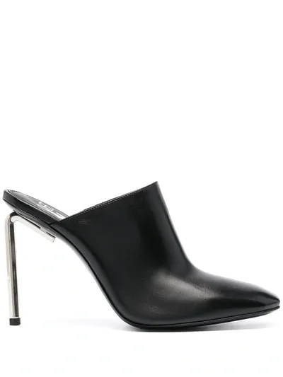 Off-white Allen Square-toe Sabot Mules In Black