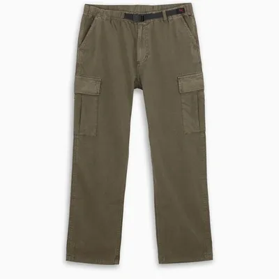 Gramicci Dark Green Belted Cargo Trousers