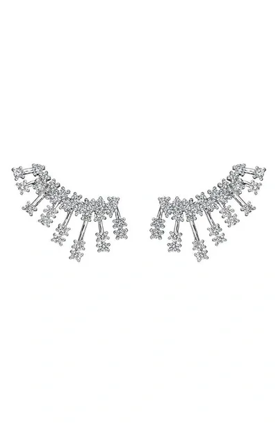 Hueb Luminus Diamond Ear Crawlers In White Gold