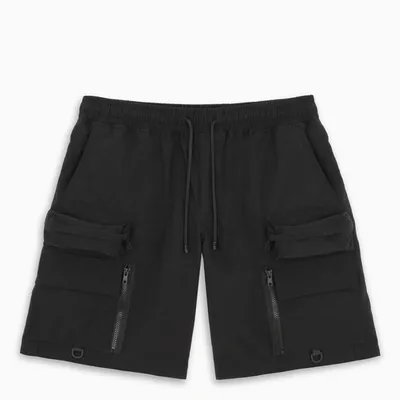 Stampd Black Cotton Cargo Shorts