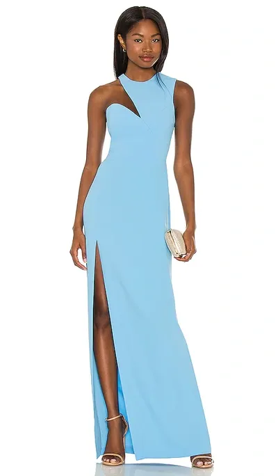 Amanda Uprichard X Revolve Gilda Gown In Pacifica