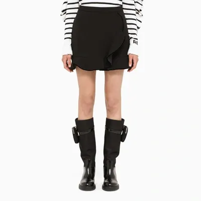 Red Valentino Black Shorts With Drapery