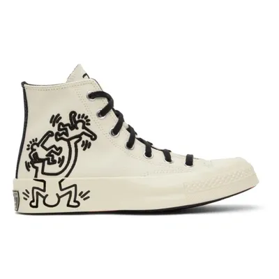 Converse Off-white Keith Haring Edition Chuck Taylor 70 High Sneakers In Egret