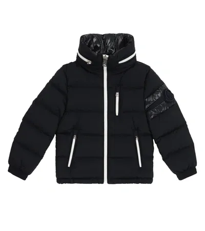 Moncler Kids' Delaume Nylon Down Jacket In Navy