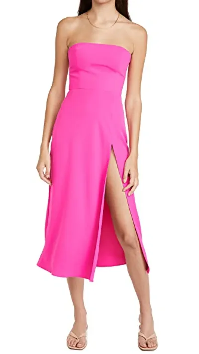 Amanda Uprichard Mandy Midi Dress In Fuchsia