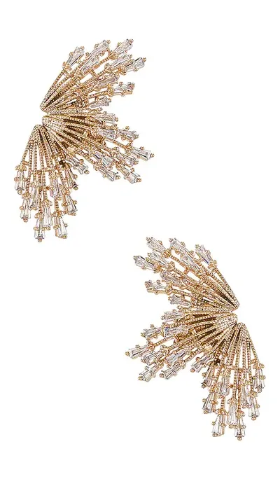 Anton Heunis Sun Rays Earrings In Gold